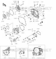 COUVERCLES MOTEUR pour Kawasaki KLX300R 2020