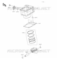 CYLINDRE/PISTON pour Kawasaki KLX300R 2020