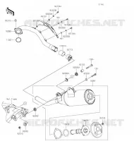 &Eacute;CHAPPEMENT pour Kawasaki KLX300R 2020