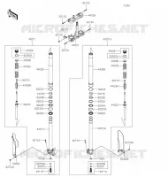 FOURCHE pour Kawasaki KLX300R 2020