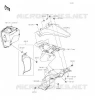 GARDE BOUE ARRI&Egrave;RE pour Kawasaki KLX300R 2020