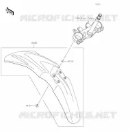 GARDE BOUE AVANT pour Kawasaki KLX300R 2020
