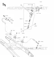 MAITRE CYLINDRE ARRI&Egrave;RE pour Kawasaki KLX300R 2020