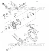 MOYEU ARRIERE pour Kawasaki KLX300R 2020
