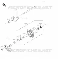 MOYEU AVANT pour Kawasaki KLX300R 2020