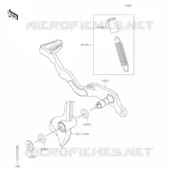 PEDALE DE FREIN pour Kawasaki KLX300R 2020