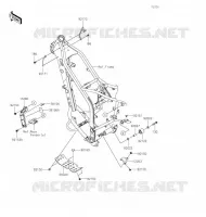 PIECE DE CADRE (COUVERTURE) pour Kawasaki KLX300R 2020
