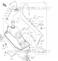 RESERVOIR CARBURANT pour Kawasaki KLX300R 2020