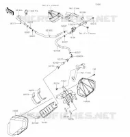 SYSTEME D'EVAPORATION CARBURANT(CA) pour Kawasaki KLX300R 2020