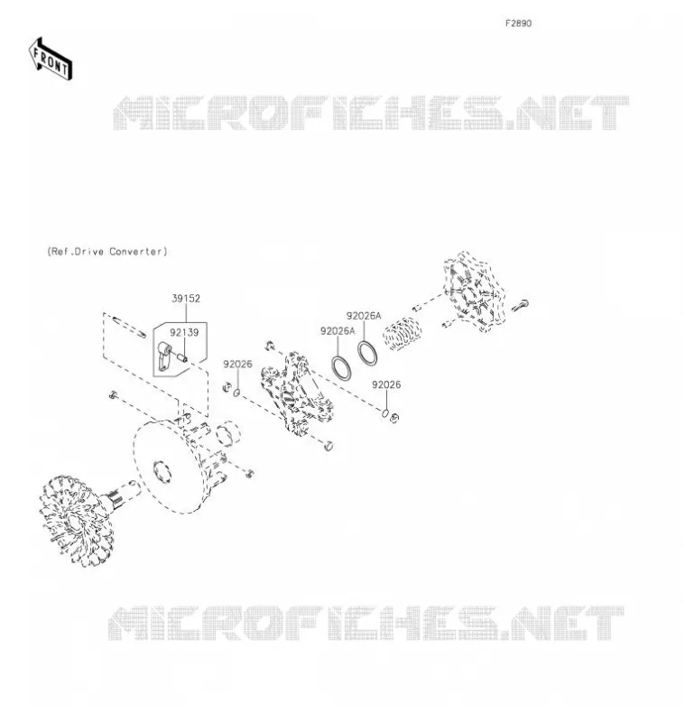 PIECE EN OPTION Kawasaki QUAD 750 2021 BRUTE FORCE 750 4X4I EPS  KVF750JMFNN