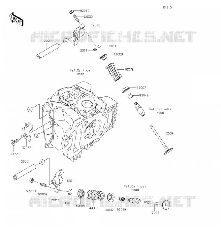 SOUPAPE Kawasaki MOTOS 125 2021 Z125 PRO  BR125JMFNN