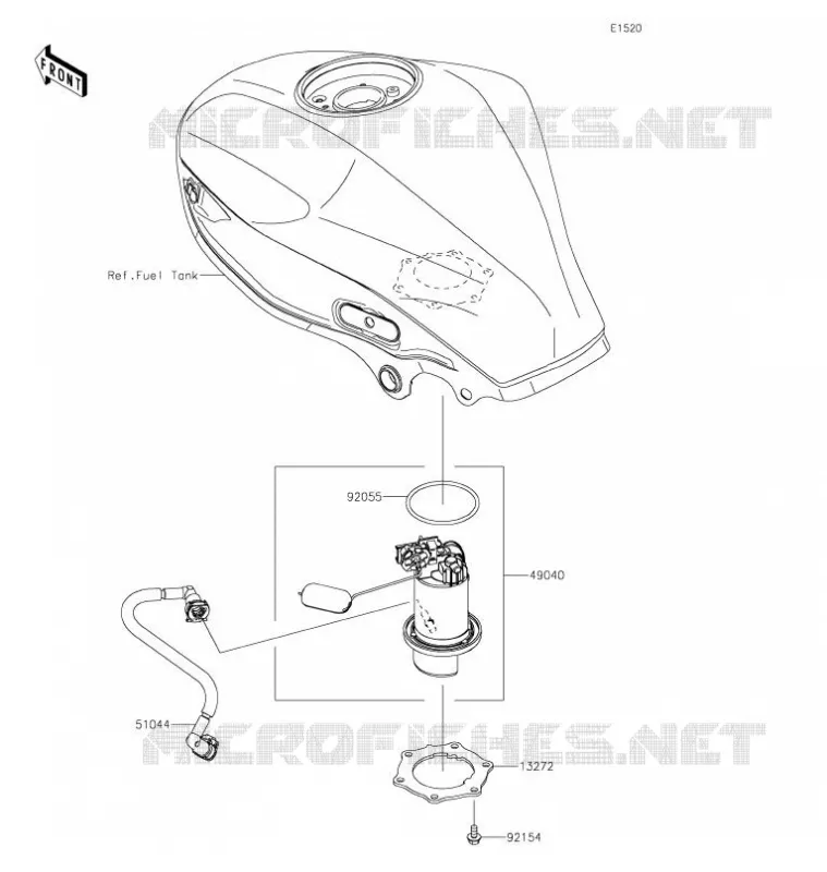 POMPE A ESSENCE Kawasaki MOTOS 125 2021 Z125  BR125LMFNN