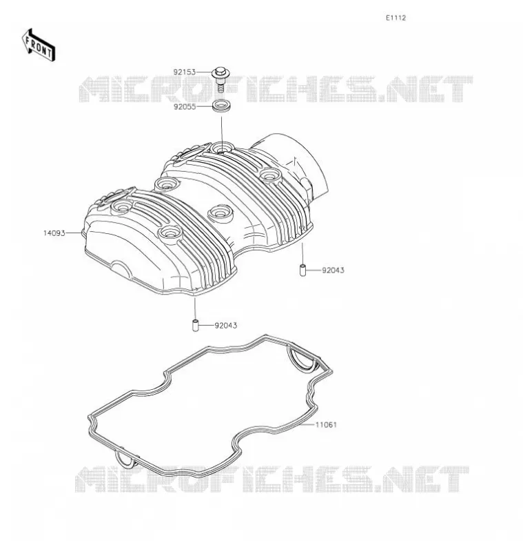 COUVRE CULASSE Kawasaki MOTOS 800 2021 W800  EJ800DMFNN