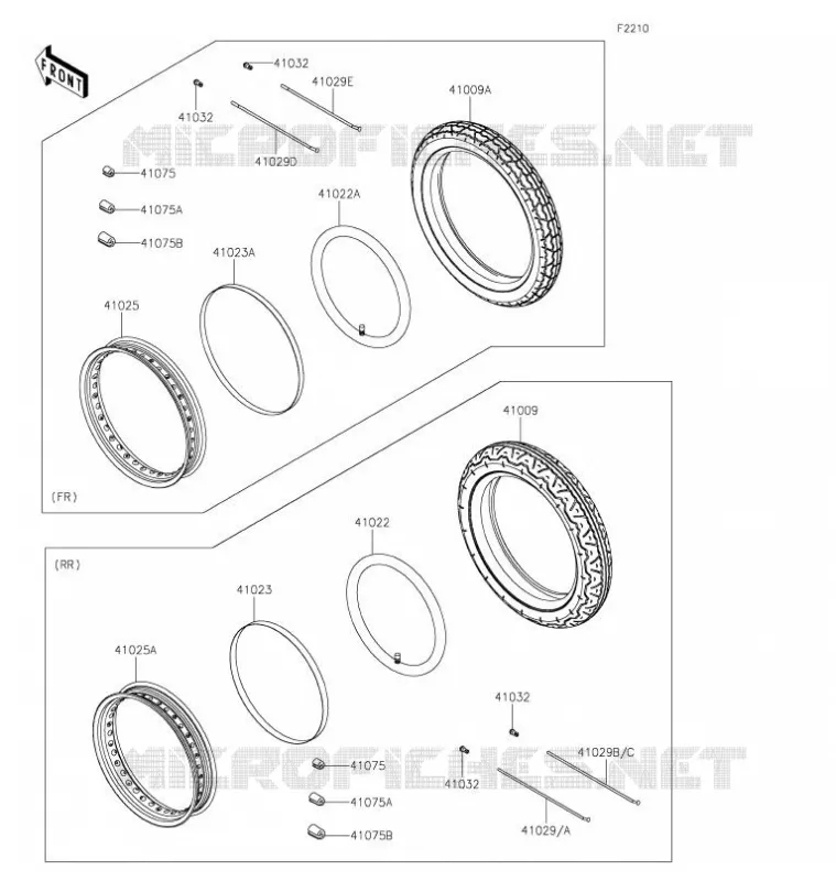 PNEUS Kawasaki MOTOS 800 2021 W800  EJ800DMFNN