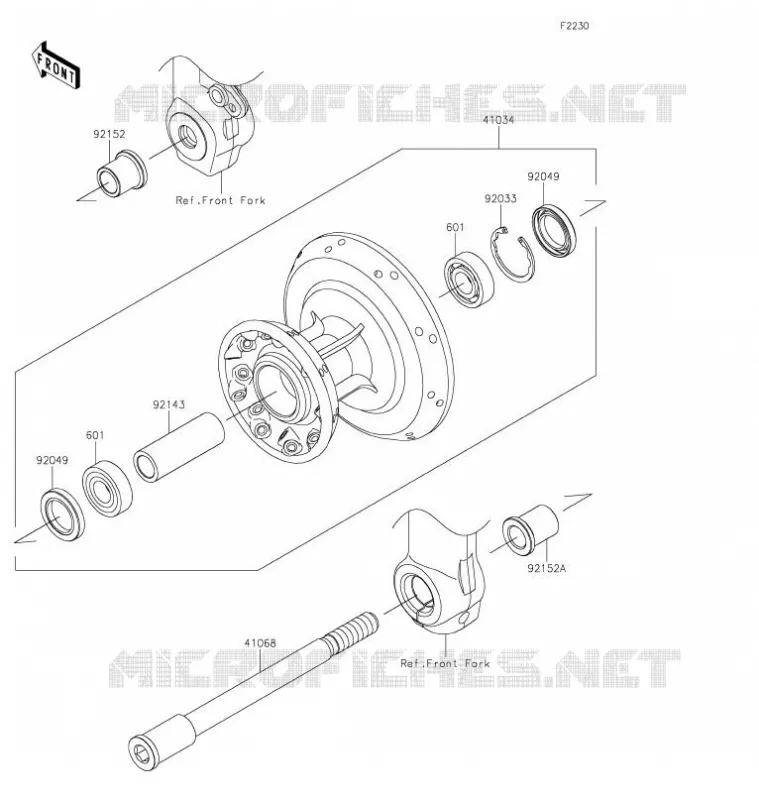 ROUE AVANT Kawasaki MOTOS 800 2021 W800  EJ800DMFNN