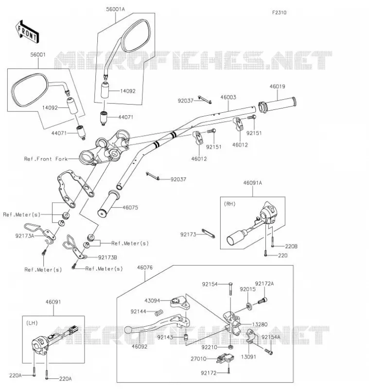 GUIDON Kawasaki MOTOS 800 2021 W800  EJ800EMFNN