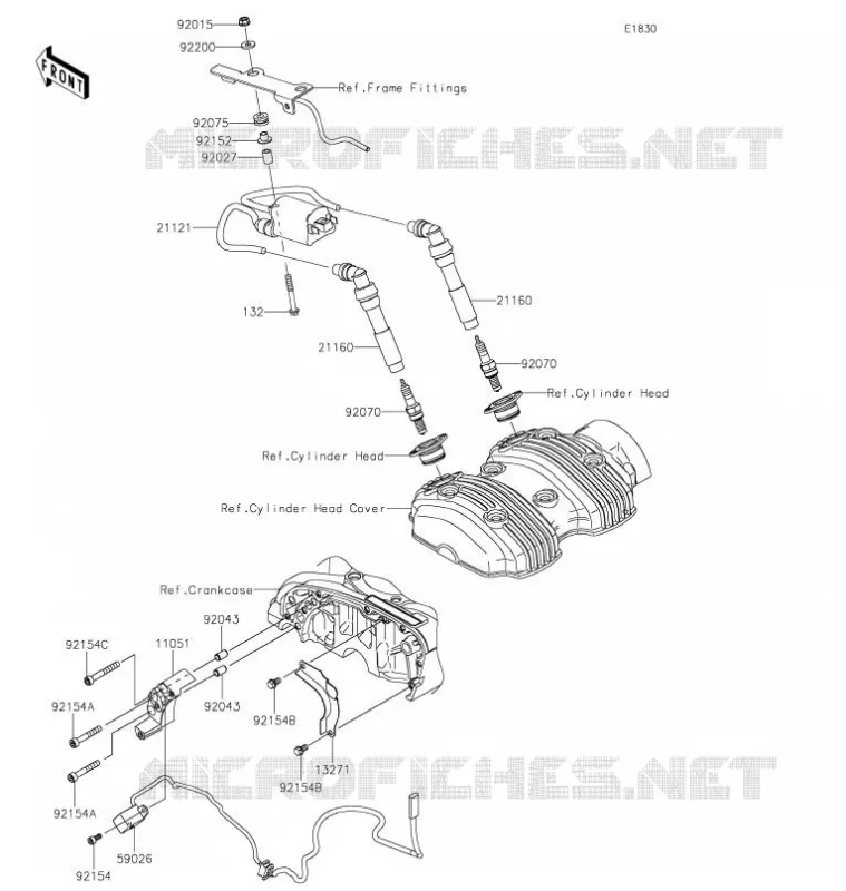 SYSTEME D&acute;ALLUMAGE Kawasaki MOTOS 800 2021 W800  EJ800EMFNN
