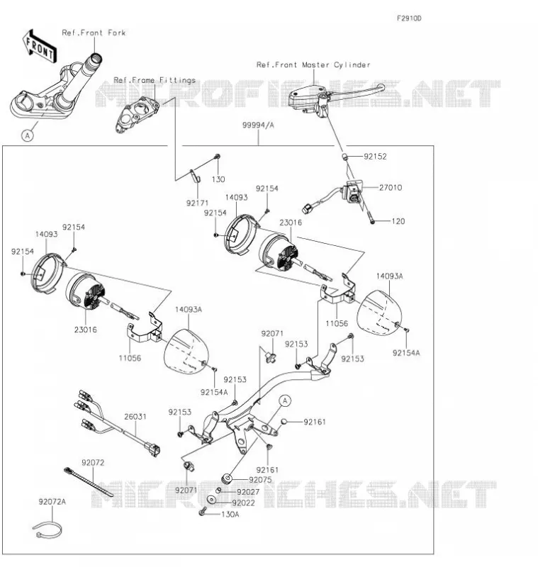 ACCESSOIRE(Sub Lamp) Kawasaki MOTOS 650 2021 VULCAN S  EN650CMFAN