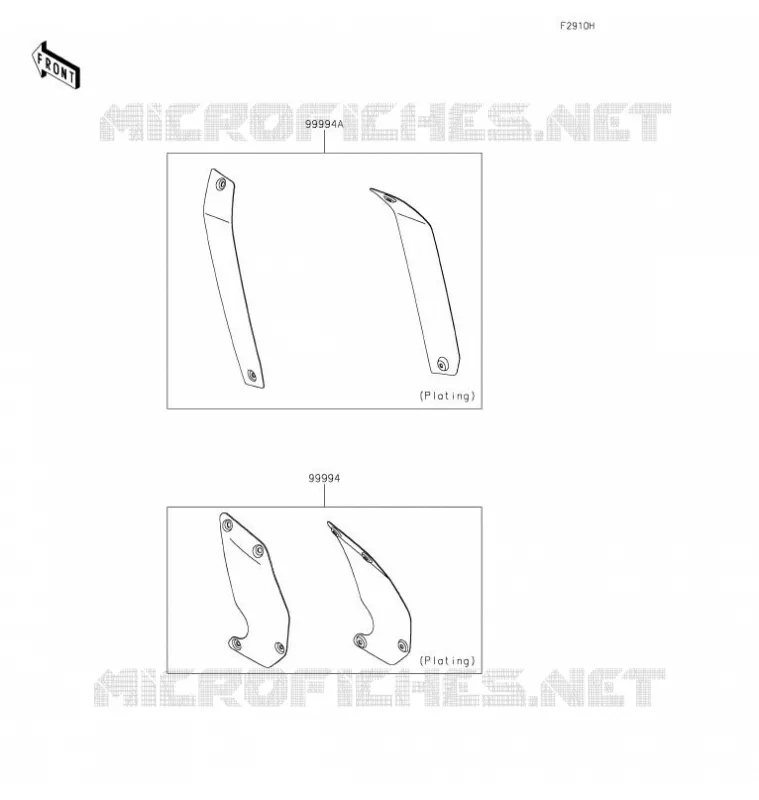 ACCESSOIRE(Outer Cover) Kawasaki MOTOS 650 2021 VULCAN S  EN650DMFAN