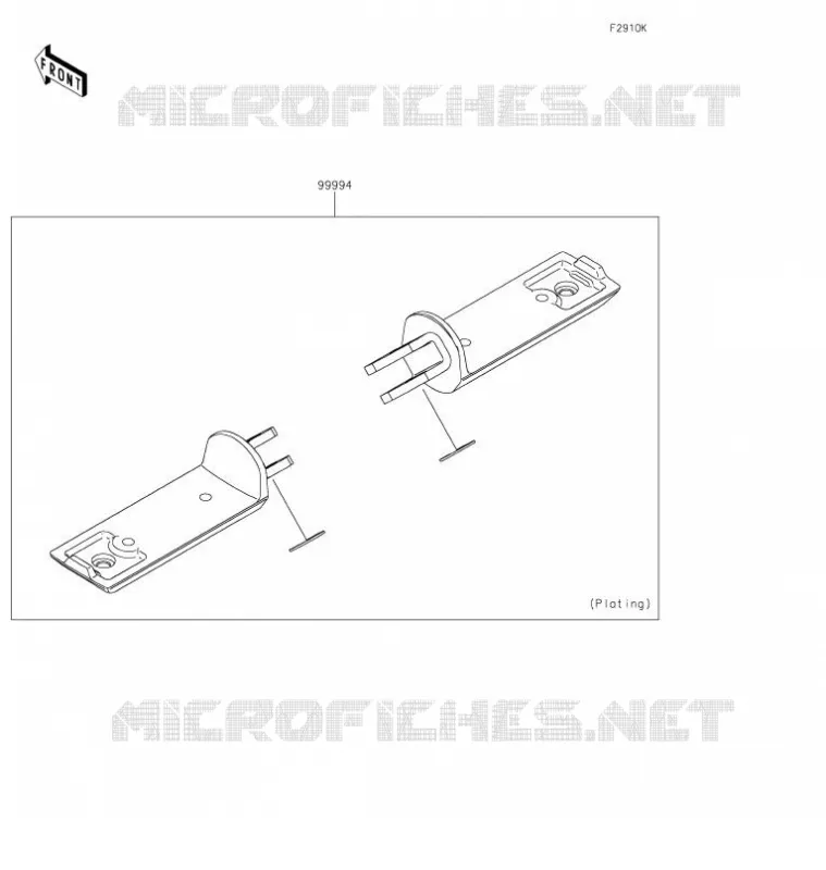 ACCESSOIRE(Foot Peg) Kawasaki MOTOS 650 2021 VULCAN S  EN650DMFAN