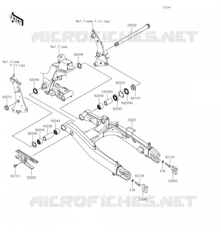 BRAS OSCILLANT Kawasaki MOTOS 650 2021 VULCAN S  EN650DMFAN