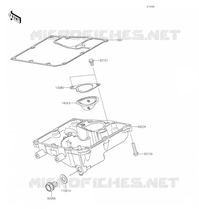 CARTER INFERIEUR Kawasaki MOTOS 650 2021 VULCAN S  EN650DMFNN