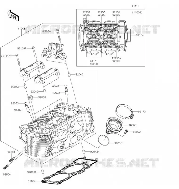 CULASSE Kawasaki MOTOS 650 2021 VULCAN S  EN650DMFNN