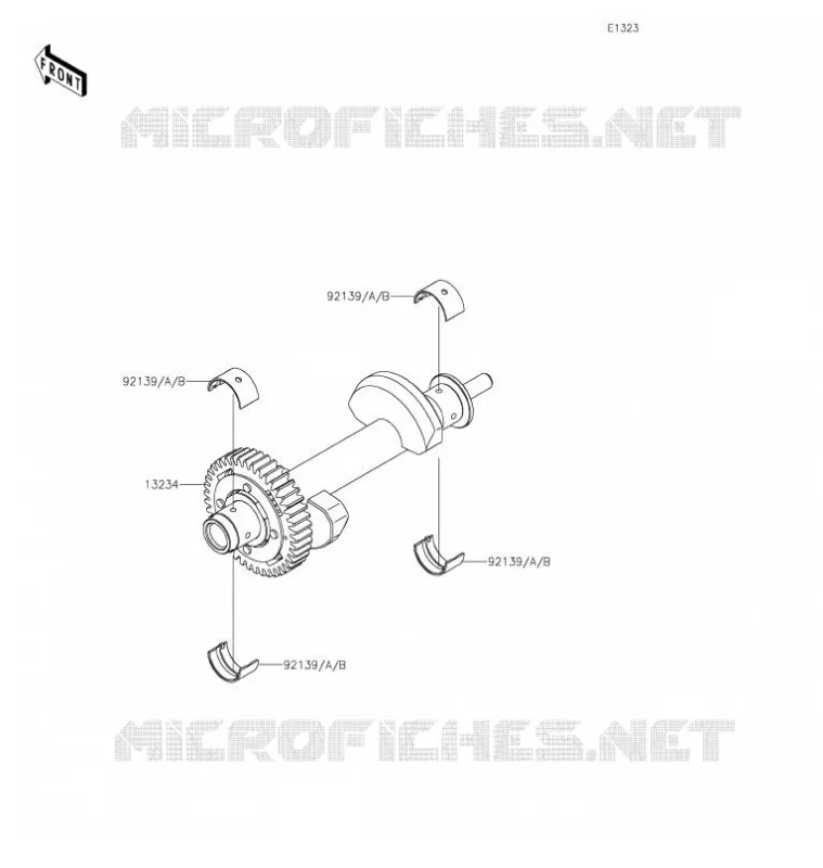 BALANCIER Kawasaki MOTOS 650 2021 VULCAN S CAFE  EN650EMFNN
