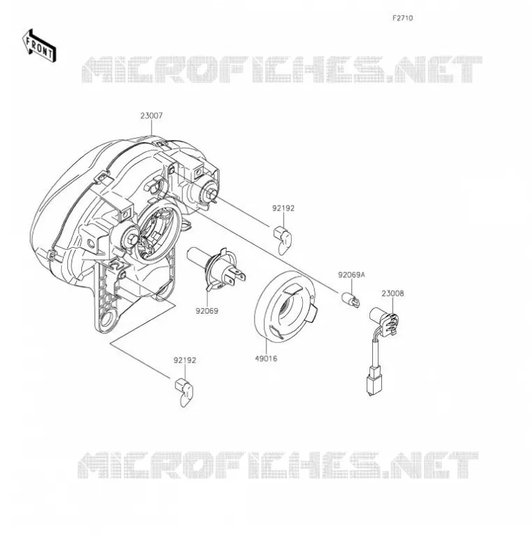 PHARE(s) Kawasaki MOTOS 650 2021 VULCAN S CAFE  EN650EMFNN