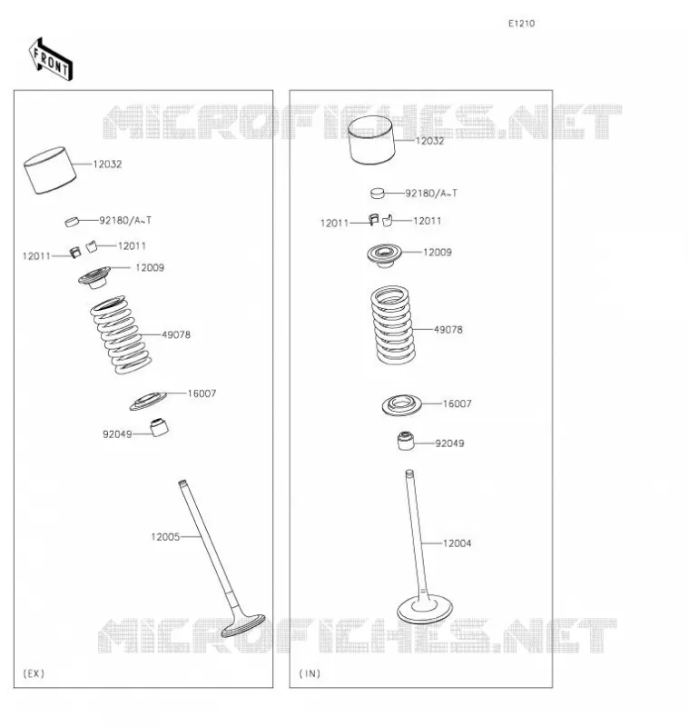 SOUPAPE Kawasaki MOTOS 650 2021 VULCAN S CAFE  EN650EMFNN