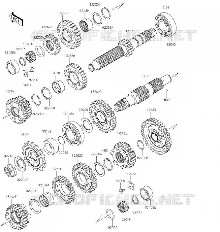 Transmission Kawasaki MOTOS 650 2021 VULCAN S CAFE  EN650EMFNN