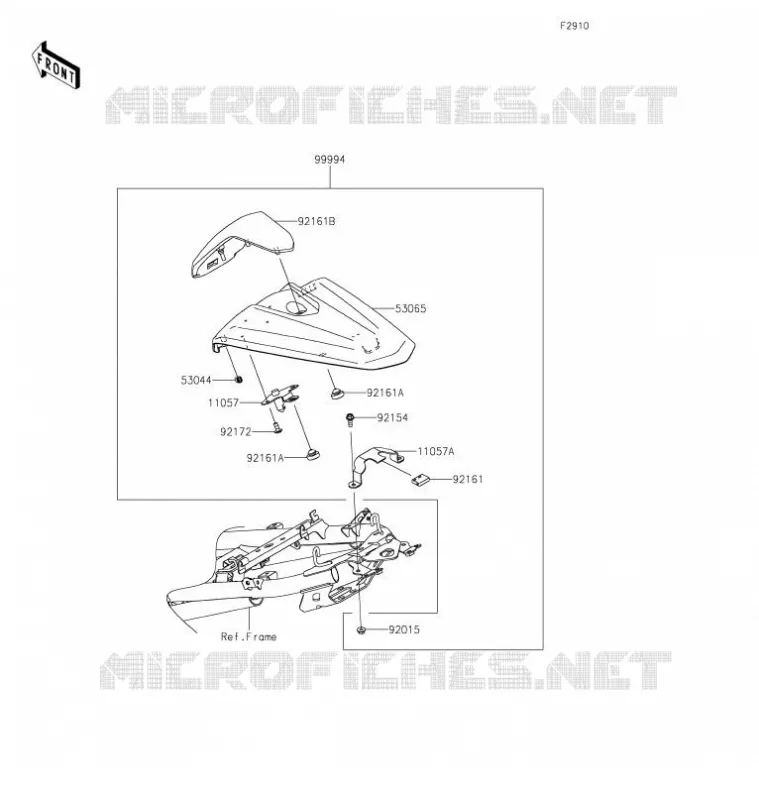ACCESSOIRE(Single Seat Cover) Kawasaki MOTOS 400 2021 Z400  ER400DMFNN