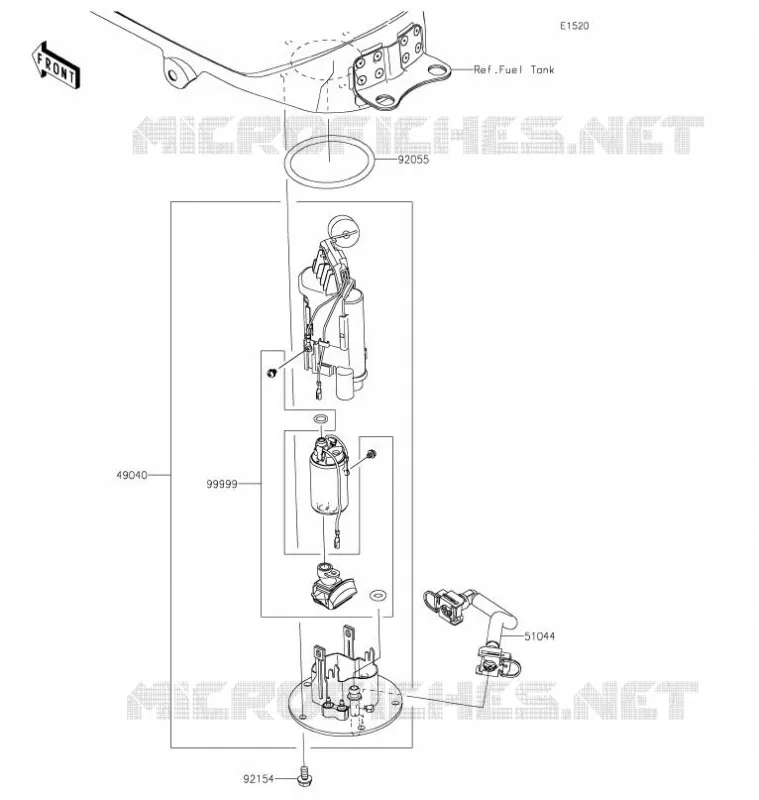 POMPE A ESSENCE Kawasaki MOTOS 400 2020 NINJA 400  EX400GLF