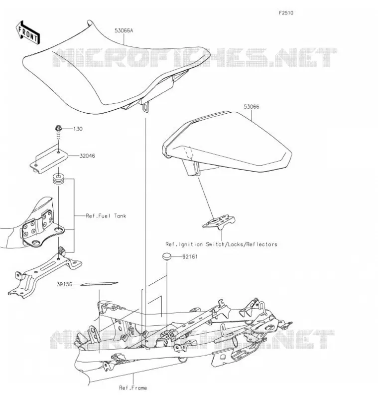 SELLE Kawasaki MOTOS 400 2020 NINJA 400  EX400GLF