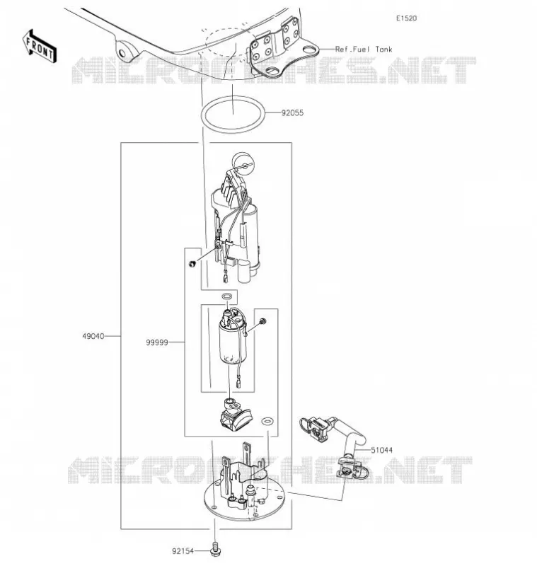 POMPE A ESSENCE Kawasaki MOTOS 400 2020 NINJA 400  EX400GLF