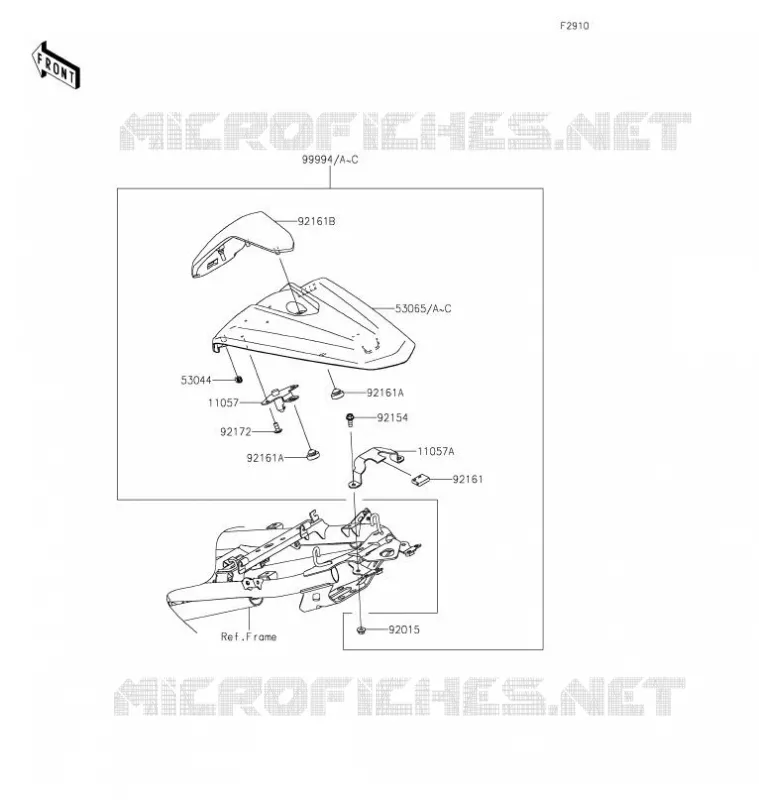 ACCESSOIRE (COUVRE SELLE) Kawasaki MOTOS 400 2020 NINJA 400  EX400GLFB