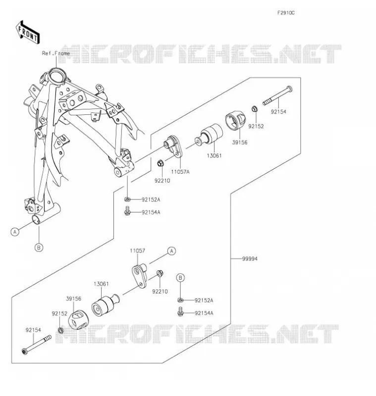 ACCESSOIRE(Slider) Kawasaki MOTOS 400 2020 NINJA 400  EX400GLFB