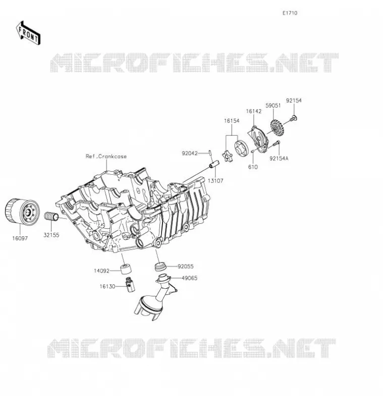 POMPE A HUILE Kawasaki MOTOS 400 2021 NINJA 400  EX400GMFNN