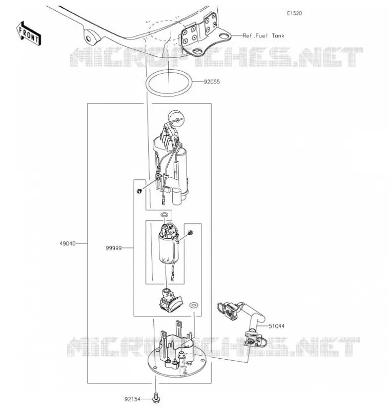 POMPE A ESSENCE Kawasaki MOTOS 400 2021 NINJA 400  EX400GMFNN