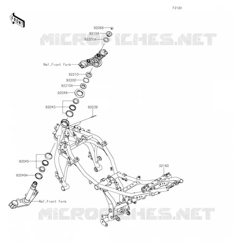 CADRE Kawasaki MOTOS 650 2021 NINJA 650  EX650MMFAL
