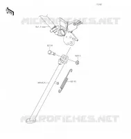 BEQUILLES pour Kawasaki KLX250 2019