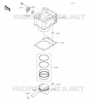 CYLINDRE/PISTON pour Kawasaki KLX250 2019
