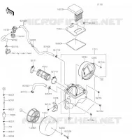 FILTRE A AIR pour Kawasaki KLX250 2019