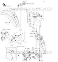 GARDE BOUE pour Kawasaki KLX250 2019