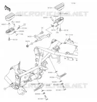 REPOSE PIED pour Kawasaki KLX250 2019