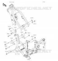 SUPPORT MOTEUR pour Kawasaki KLX250 2019