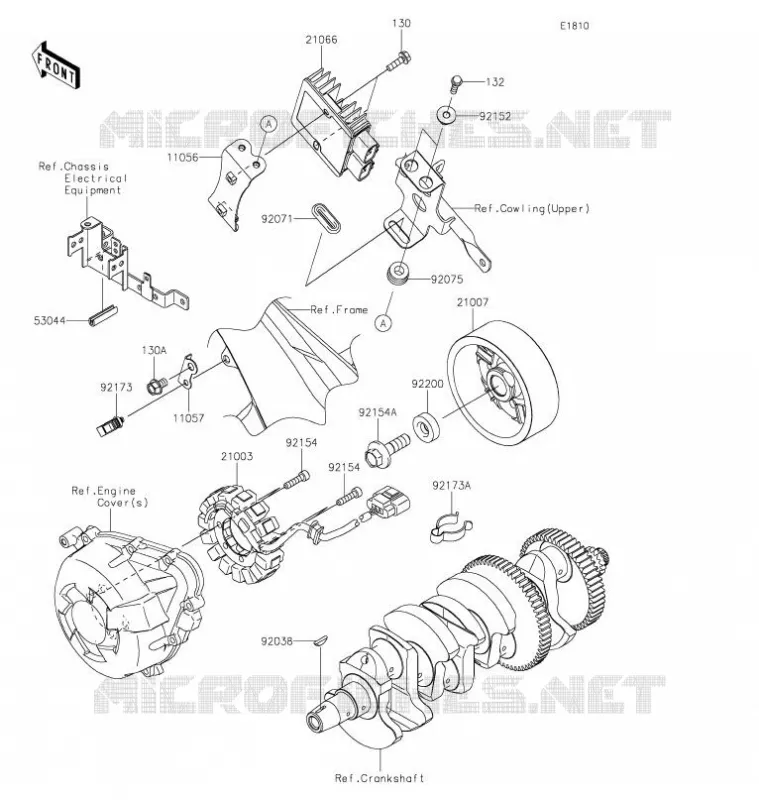 GENERATEUR Kawasaki MOTOS 1000 2021 VERSYS 1000 S  KLZ1000EMFNN