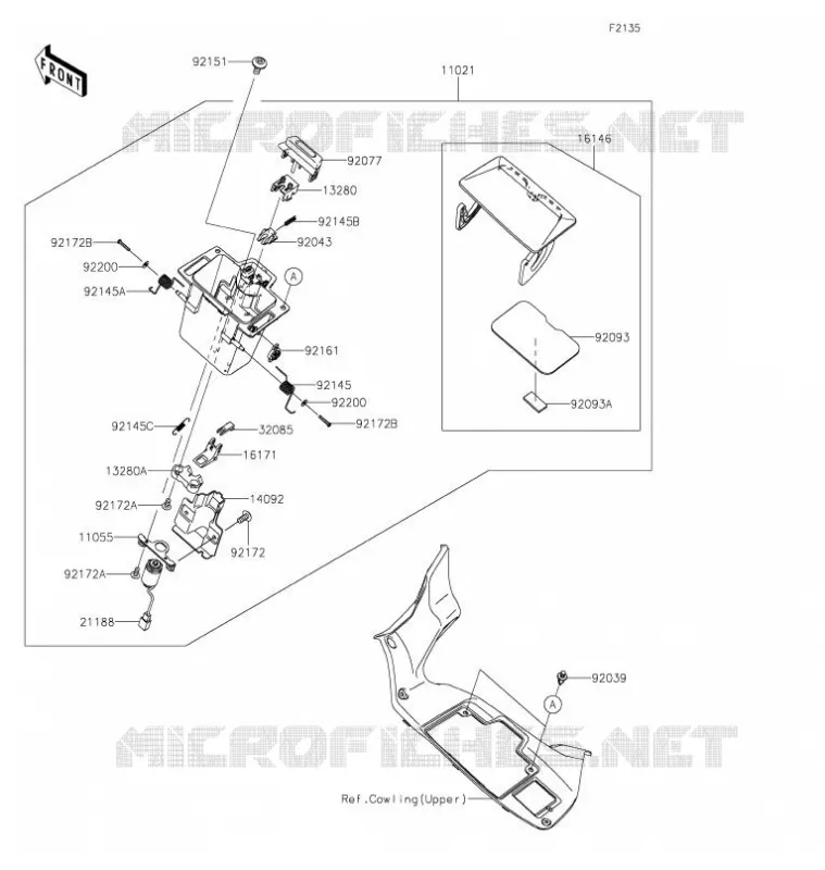 BOITE AVANT Kawasaki MOTOS 1400 2021 GTR1400  ZG1400EMFNN
