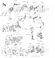CONTACTEUR SERRURE/R&Eacute;FLECTEUR pour Kawasaki Z H2 2021