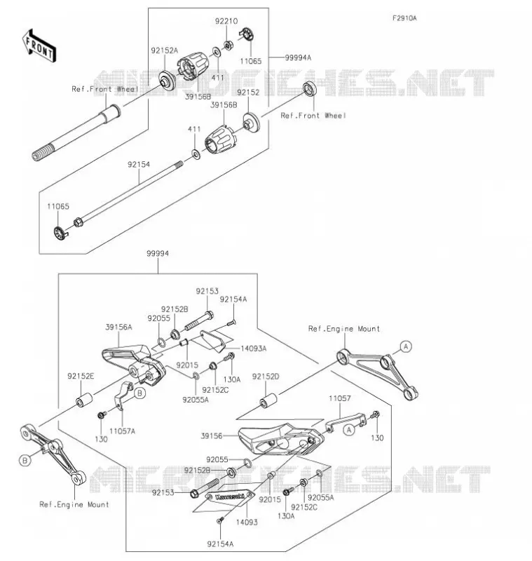 ACCESSOIRE(Slider) Kawasaki MOTOS 900 2021 Z900RS  ZR900CMFBN